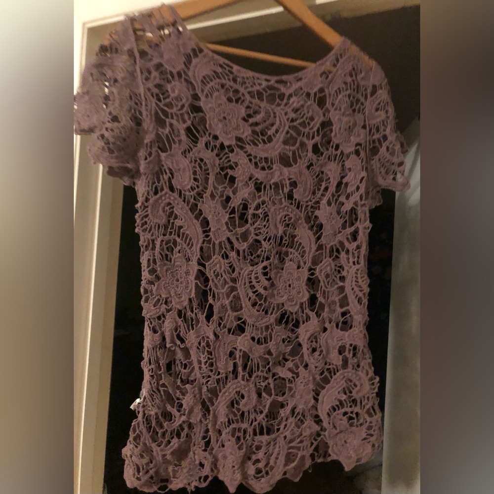 Lace over shirt